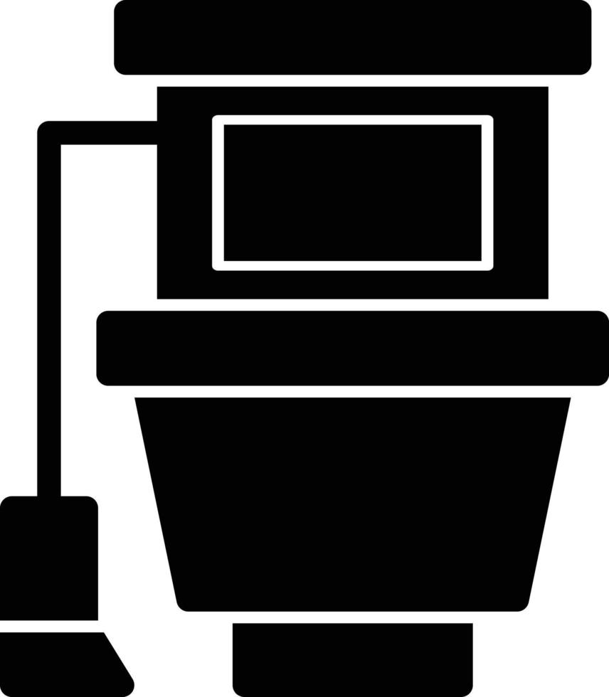 Toilet Glyph Icon vector