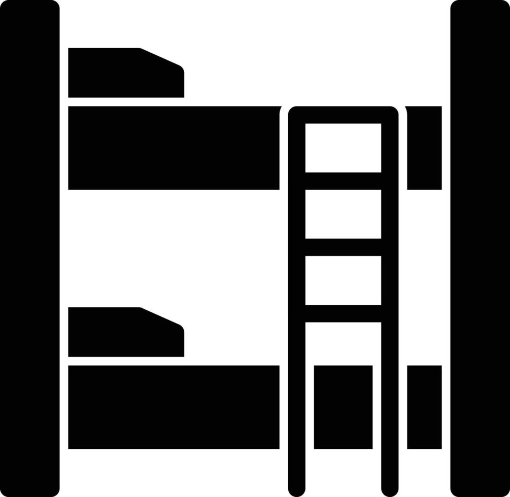 Bunk Glyph Icon vector