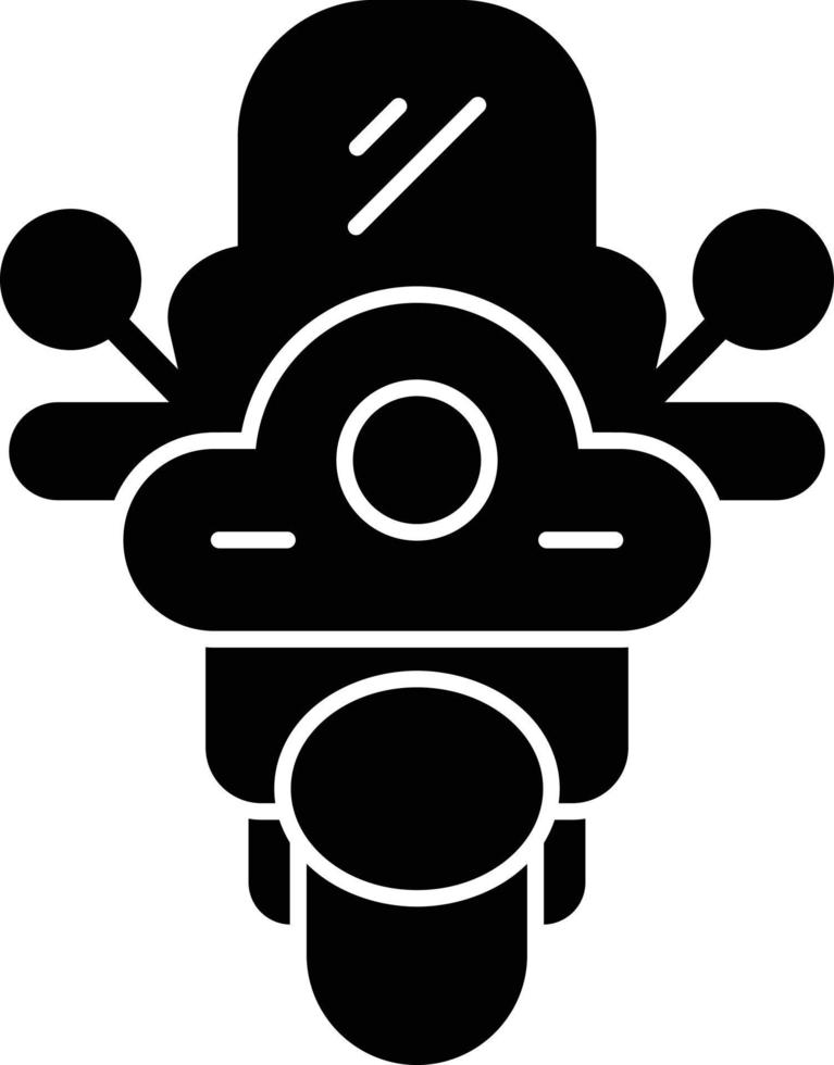Motorbike Glyph Icon vector