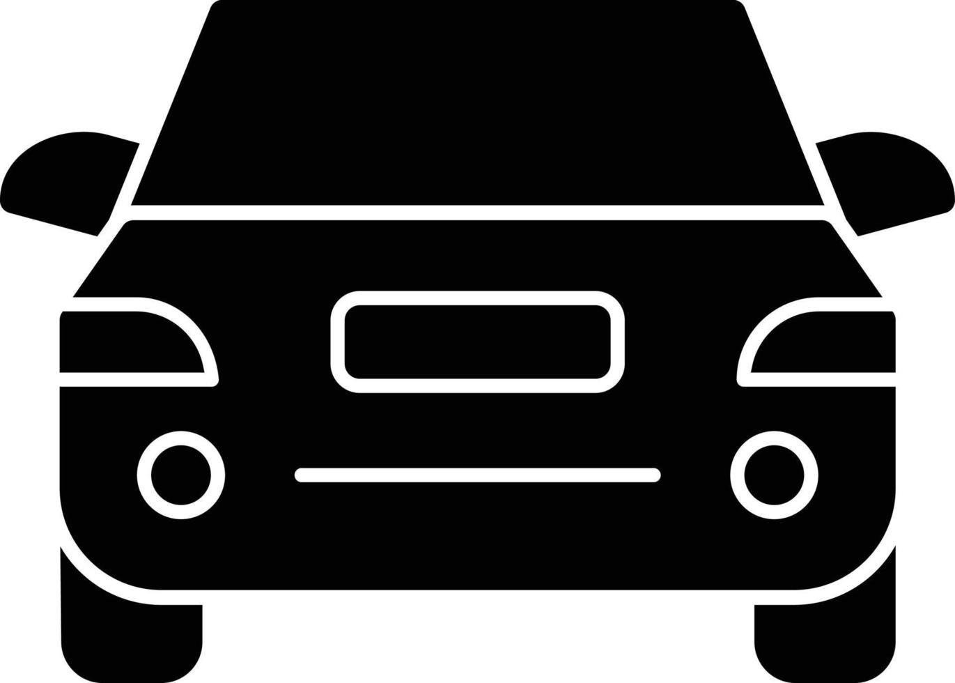 Vehicle Glyph Icon vector