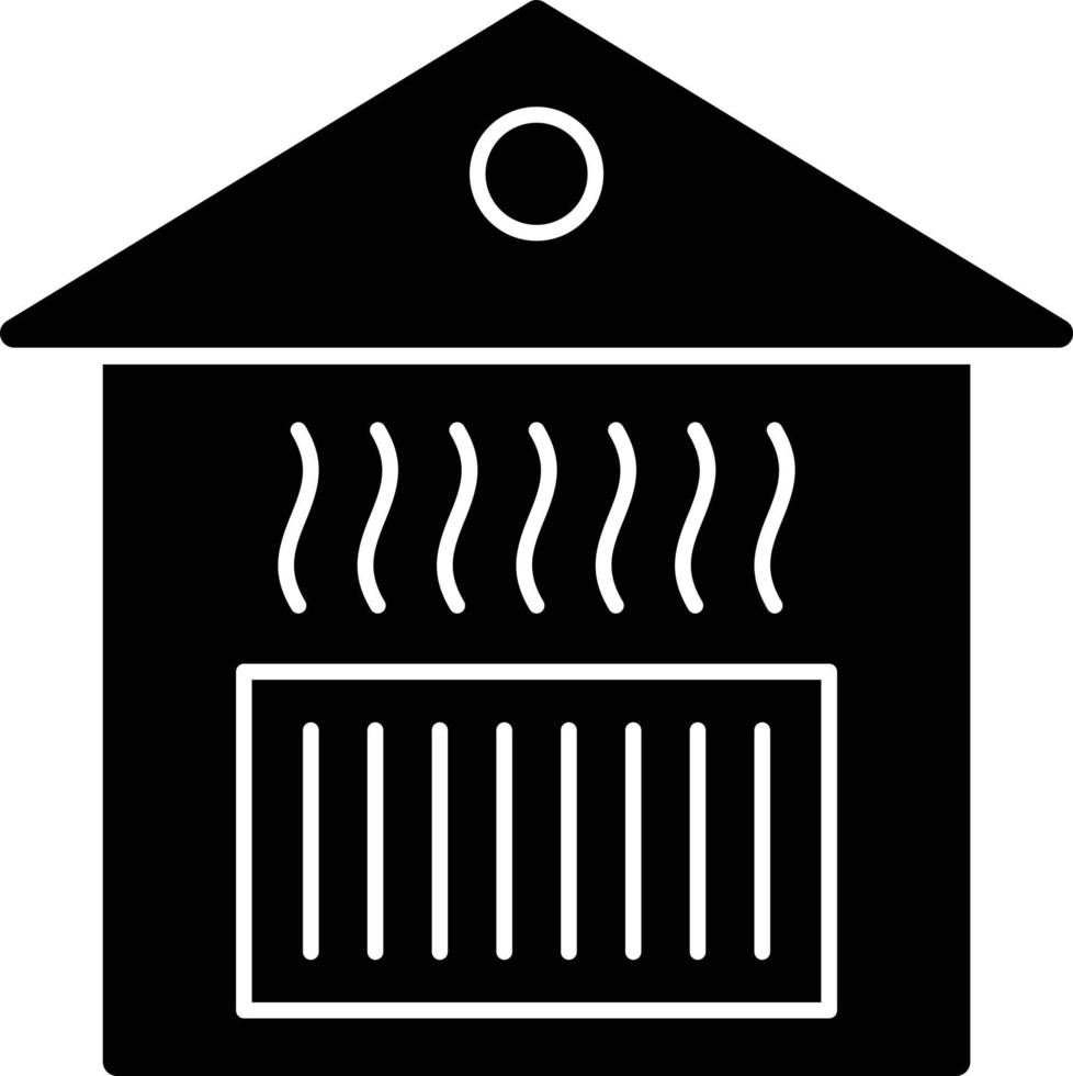 Heating Glyph Icon vector