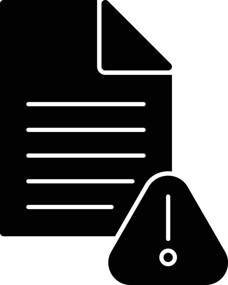 Access Denied Glyph Icon vector