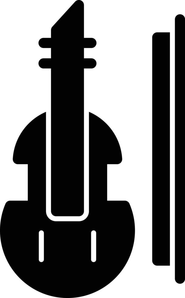 Violin Glyph Icon vector