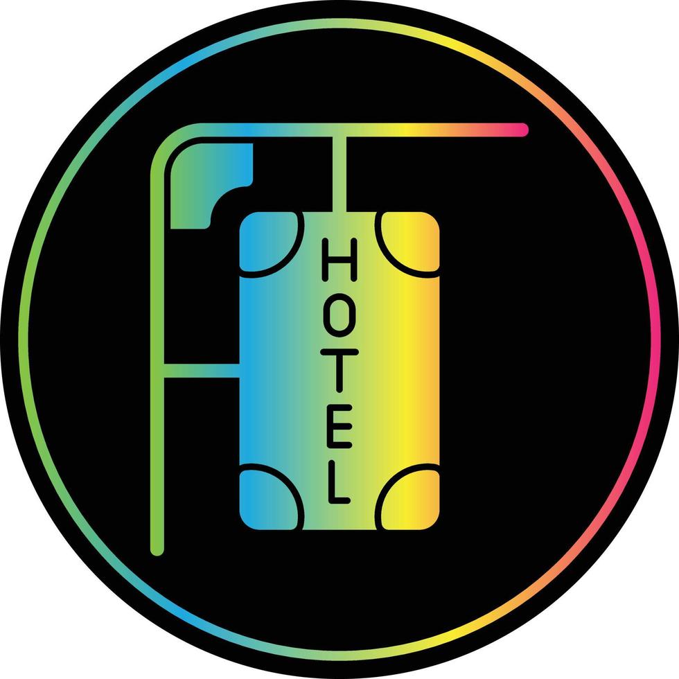 diseño de icono de vector de signo de hotel