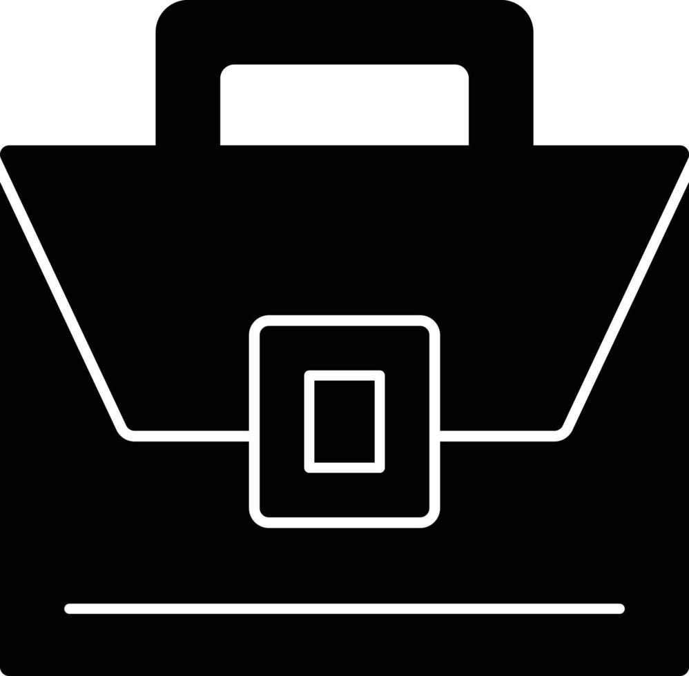 Briefcase Glyph Icon vector