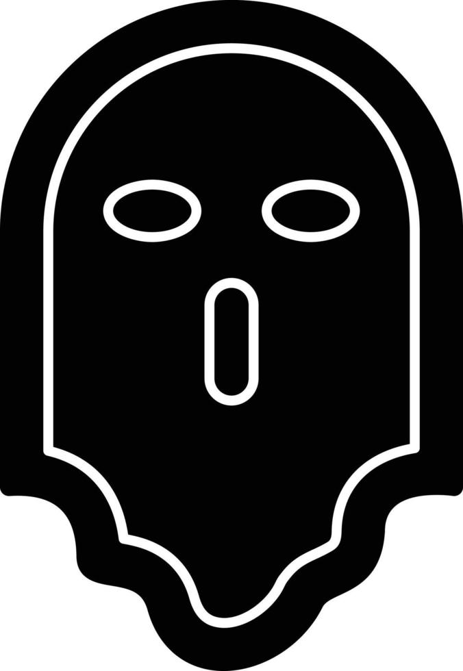 icono de glifo de terror vector