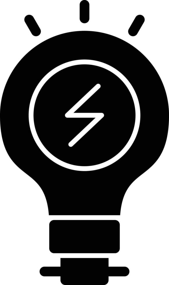Electric Glyph Icon vector