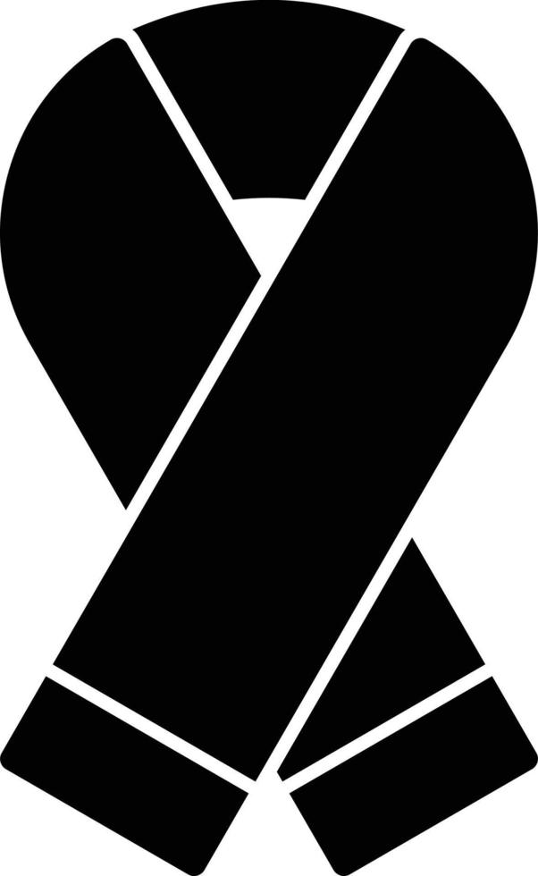 Ribbon Glyph Icon vector
