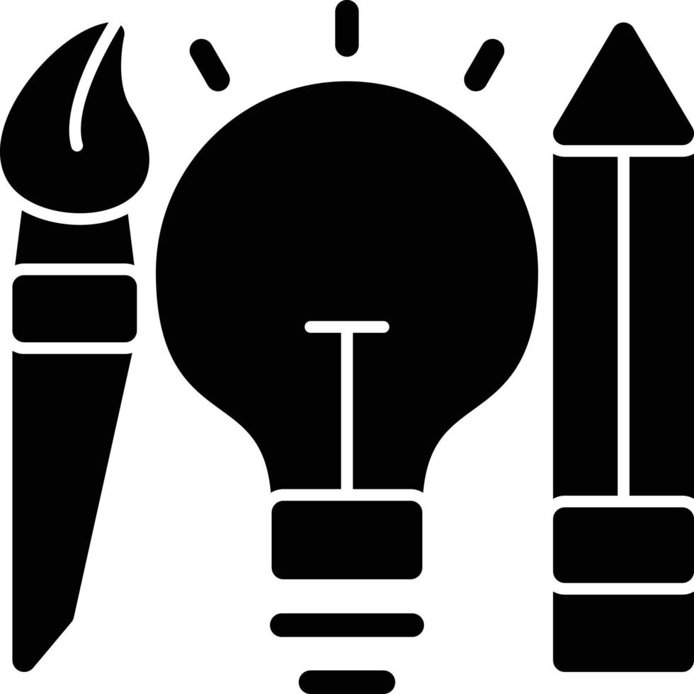 Creativity Glyph Icon vector