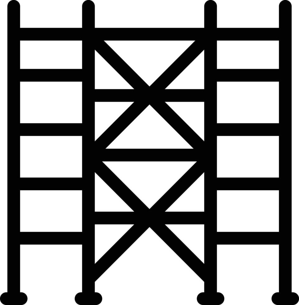 Scaffolding Glyph Icon vector