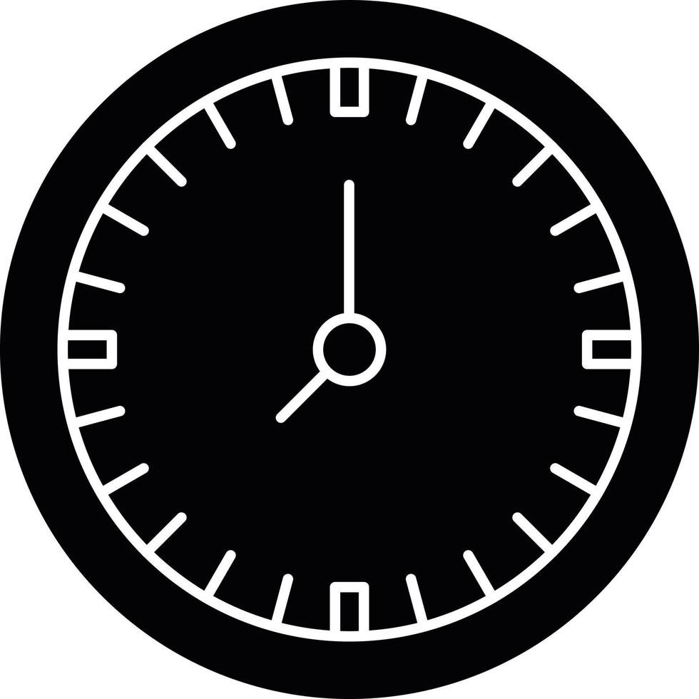 Time Glyph Icon vector