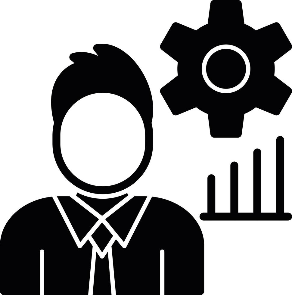 Management Glyph Icon vector