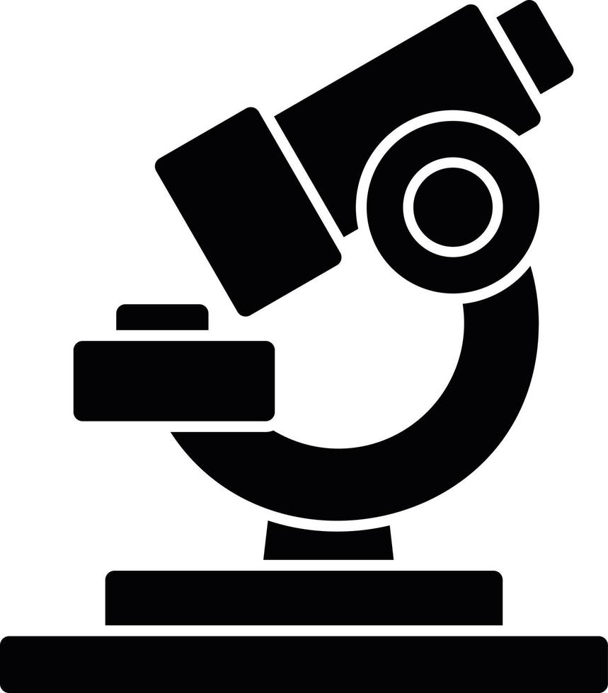 Microscope Glyph Icon vector