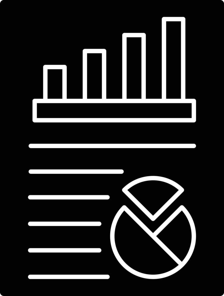Report Glyph Icon vector
