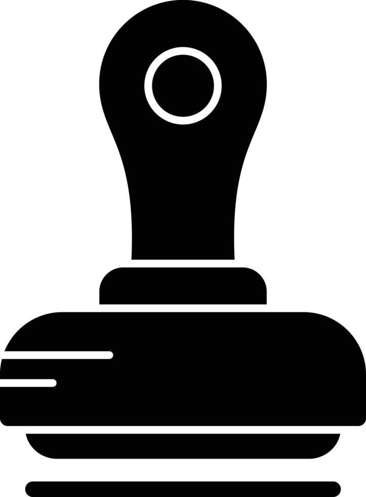 Stamp Glyph Icon vector