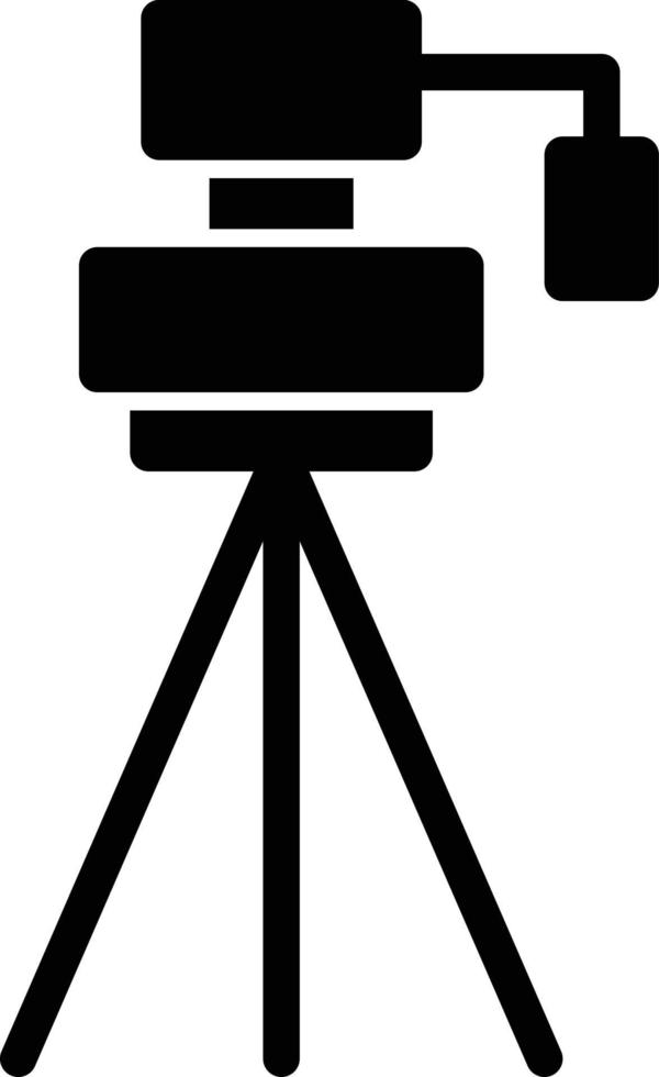 Tripod Glyph Icon vector