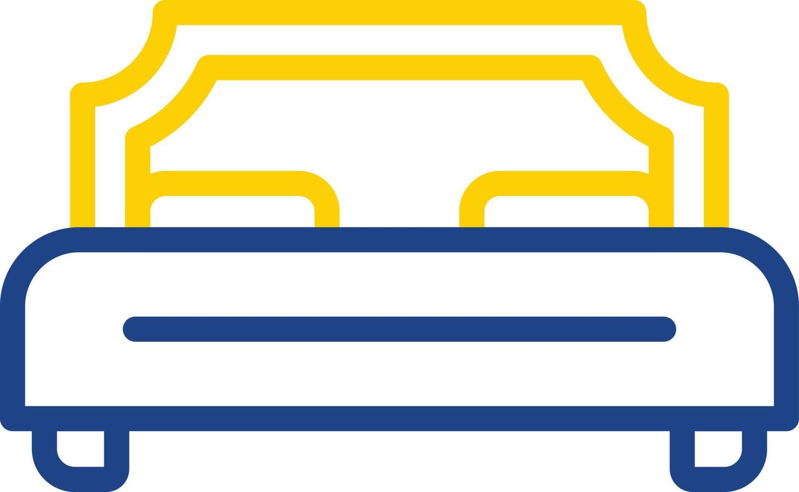 Double Bed Vector Icon Design