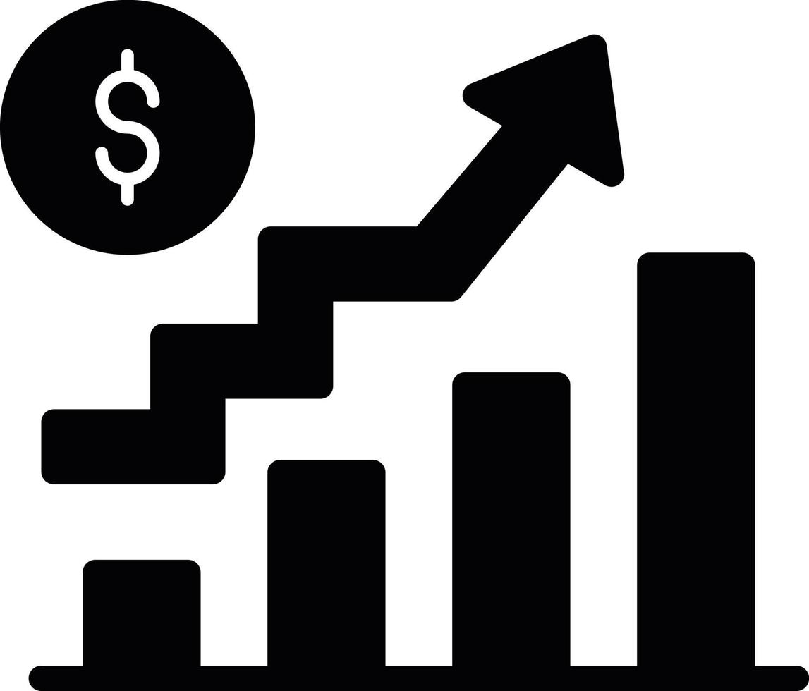 Increase Glyph Icon vector