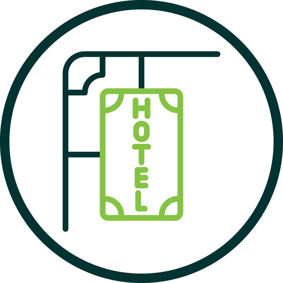 Hotel Sign Vector Icon Design