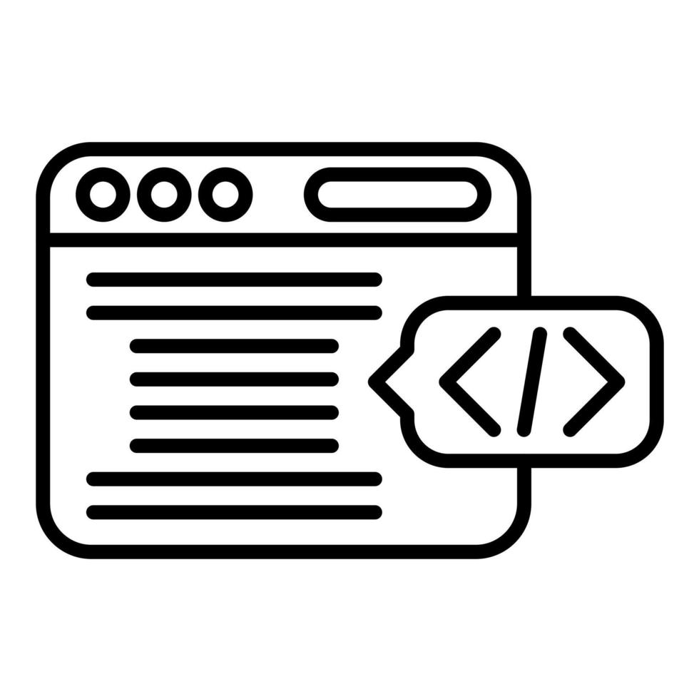 Header Code Line Icon 14757942 Vector Art at Vecteezy