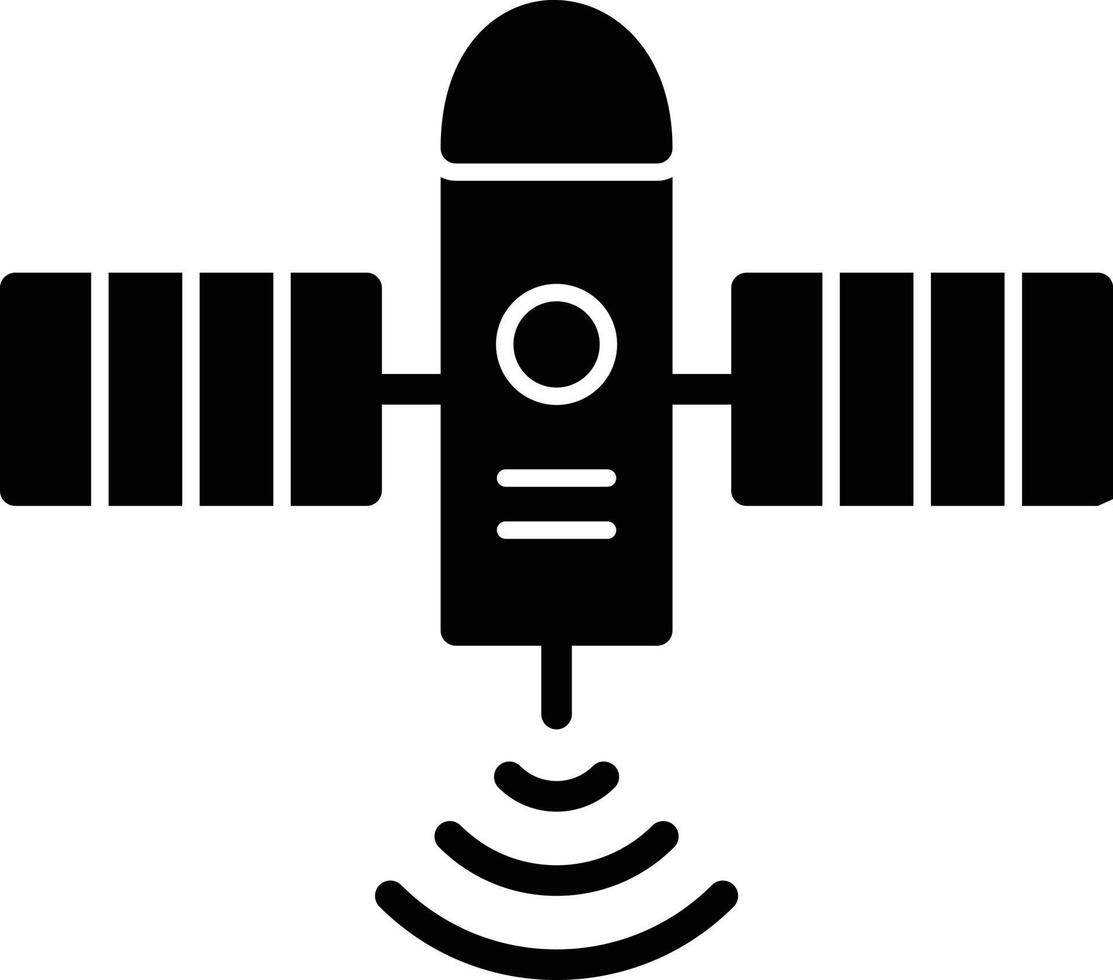 Satellite Glyph Icon vector