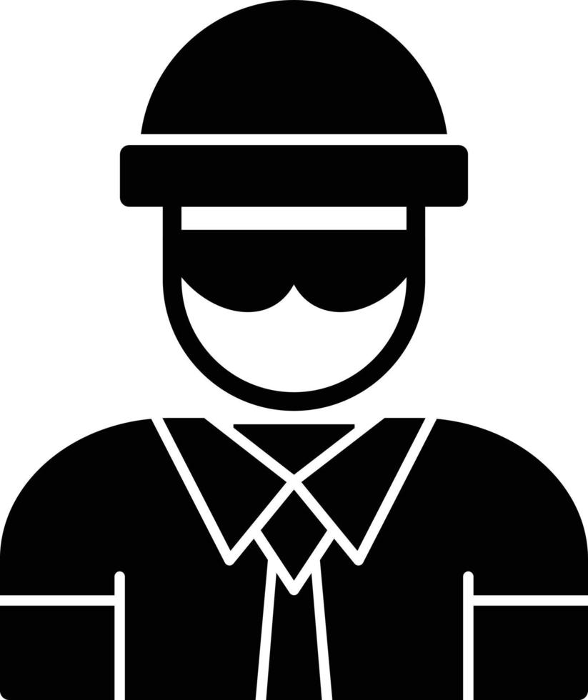 Burglar Glyph Icon vector