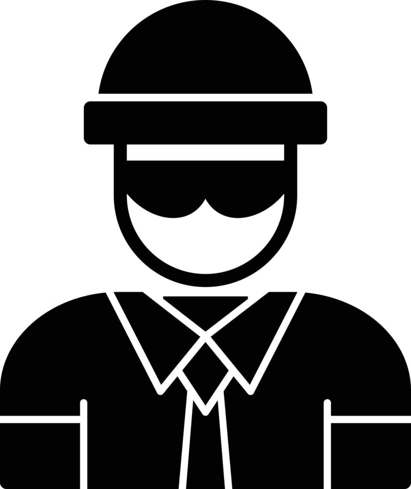 Burglar Glyph Icon vector