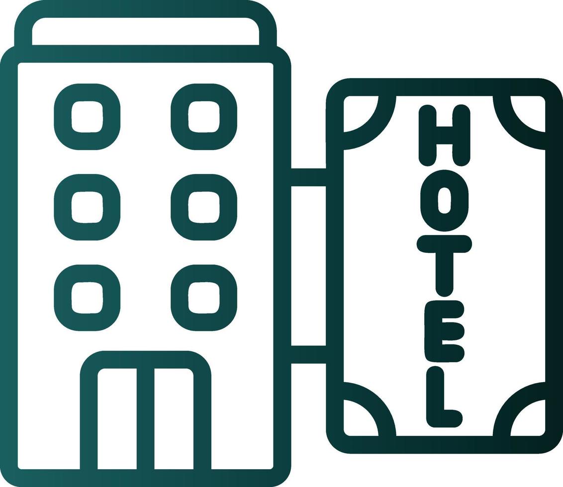 diseño de icono de vector de hotel