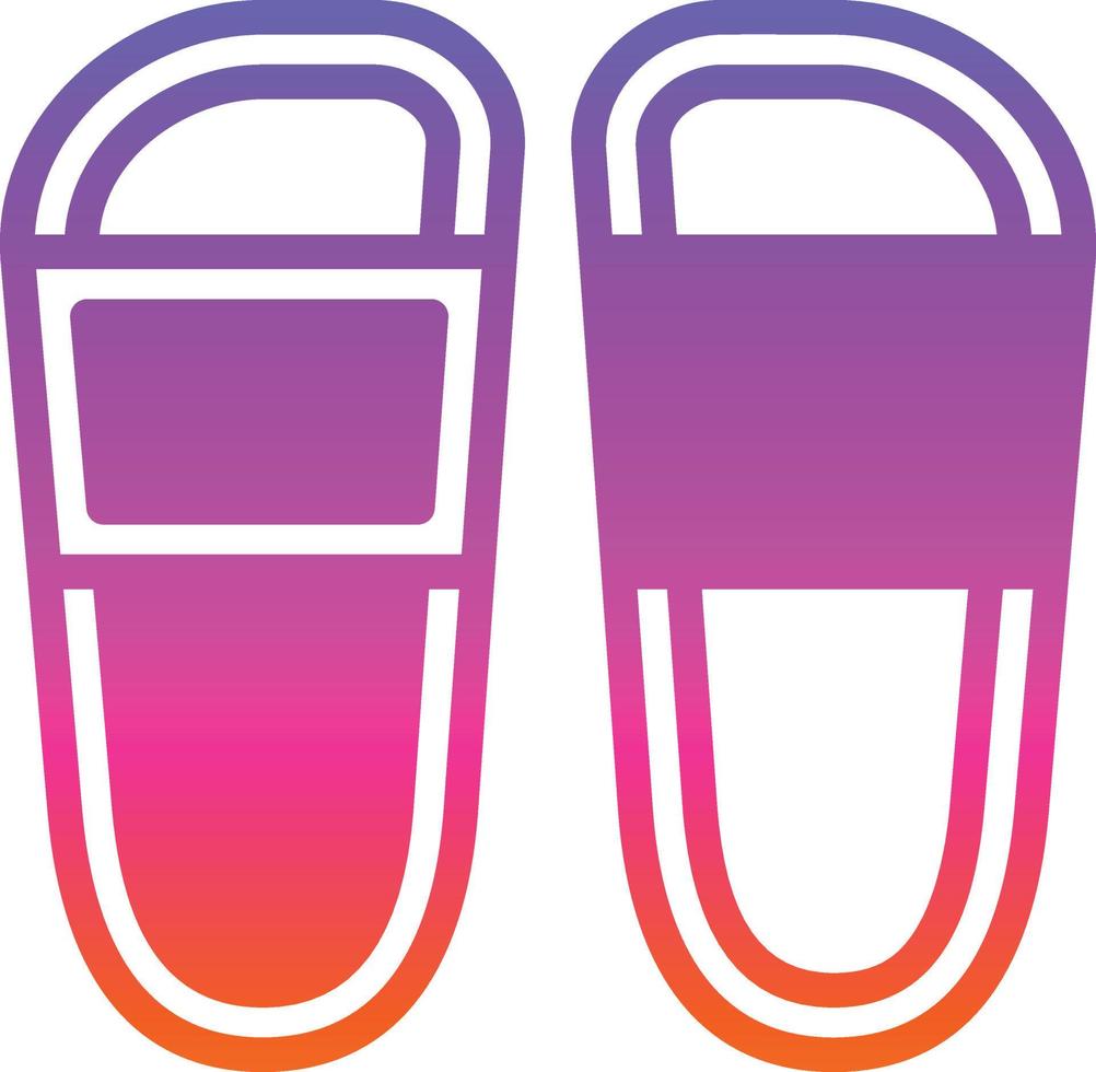 Slippers Vector Icon Design