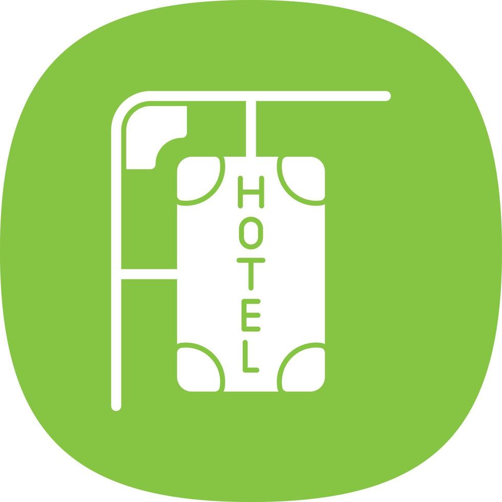 Hotel Sign Vector Icon Design