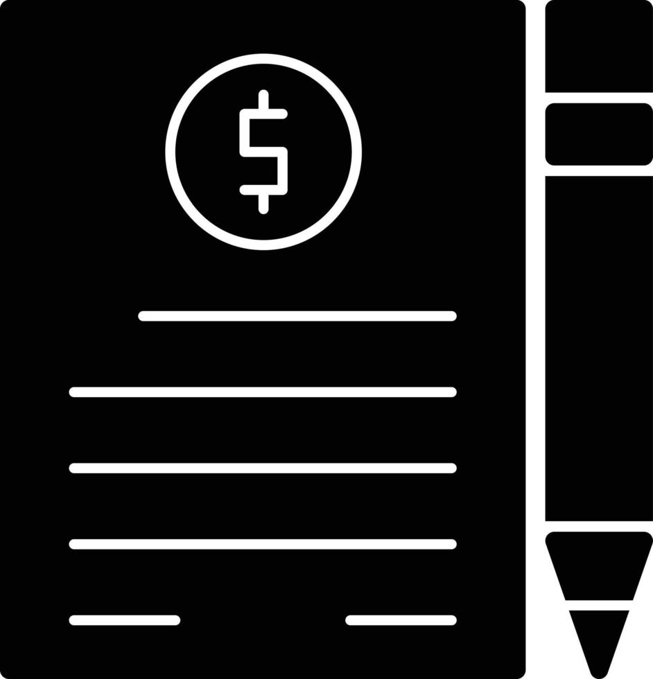 Agreement Glyph Icon vector