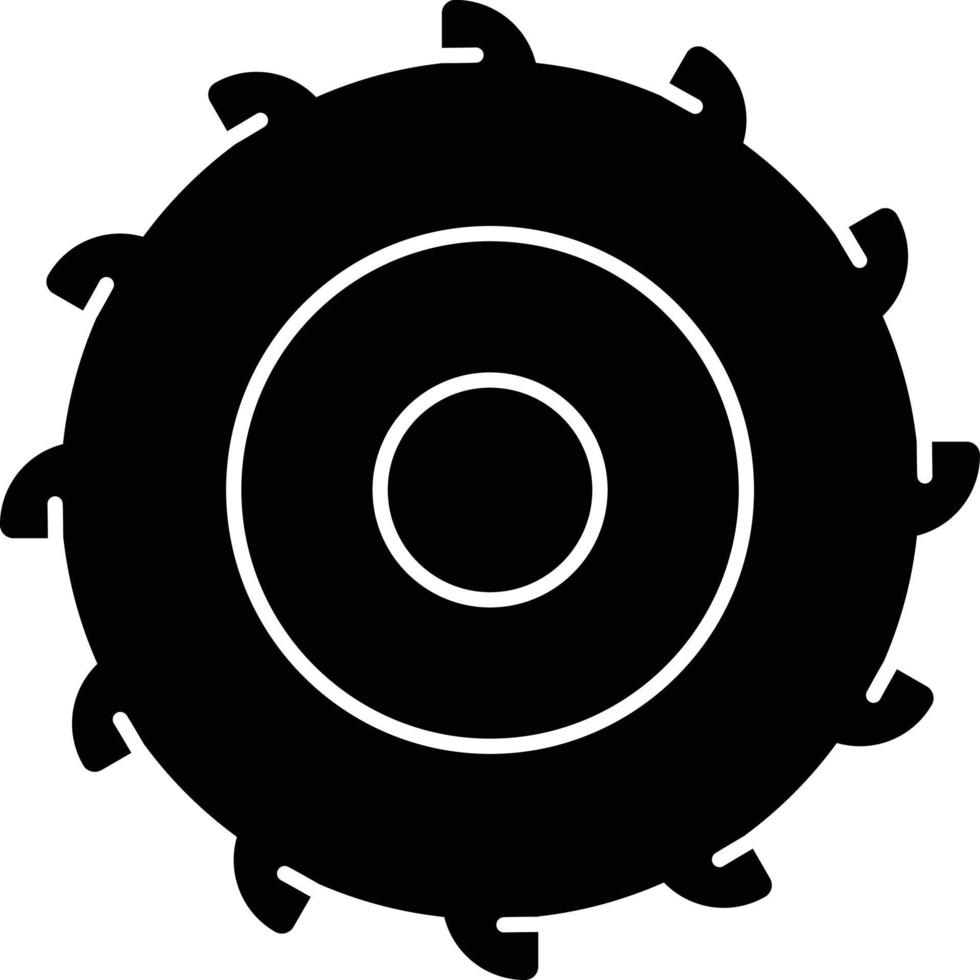 Circular Saw Glyph Icon vector