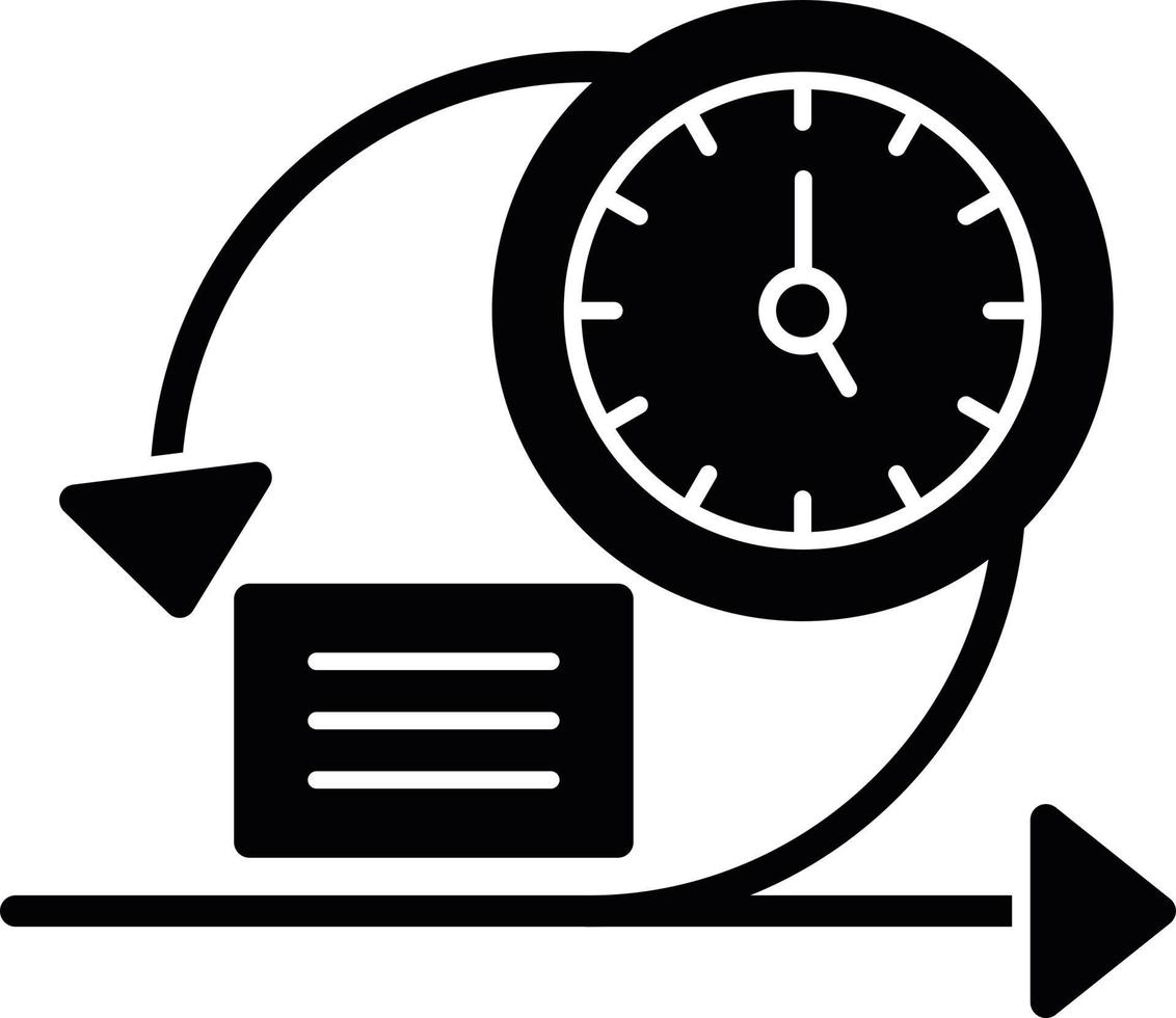 Iteration Glyph Icon vector