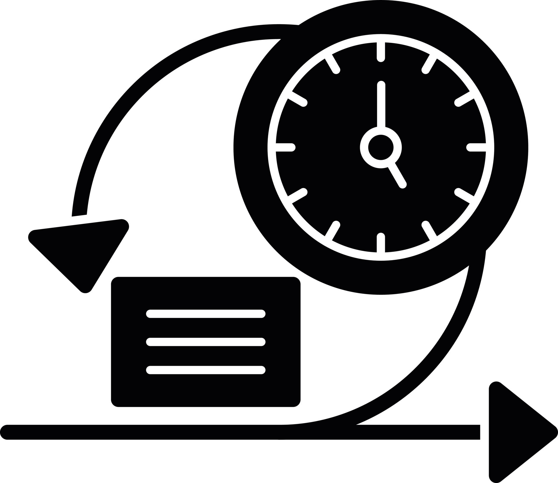 Iteration Glyph Icon 14758068 Vector Art at Vecteezy