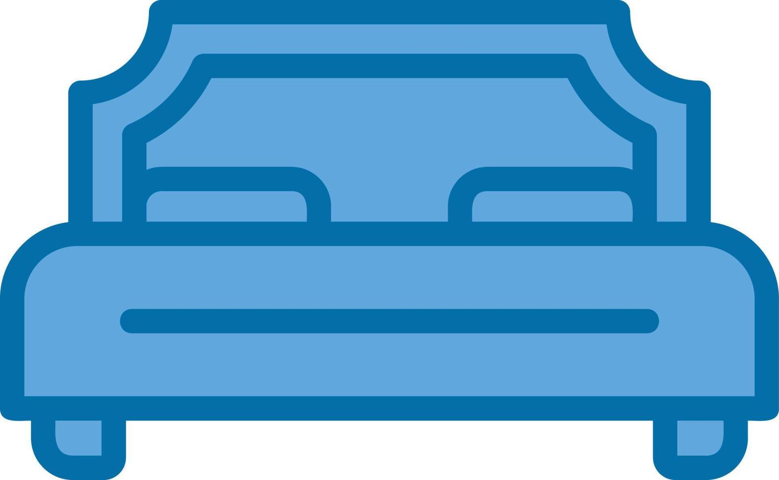 Double Bed Vector Icon Design