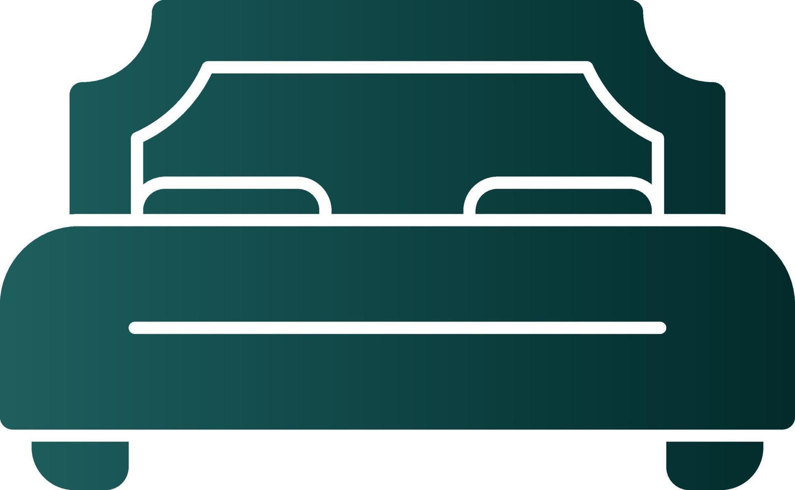 Double Bed Vector Icon Design