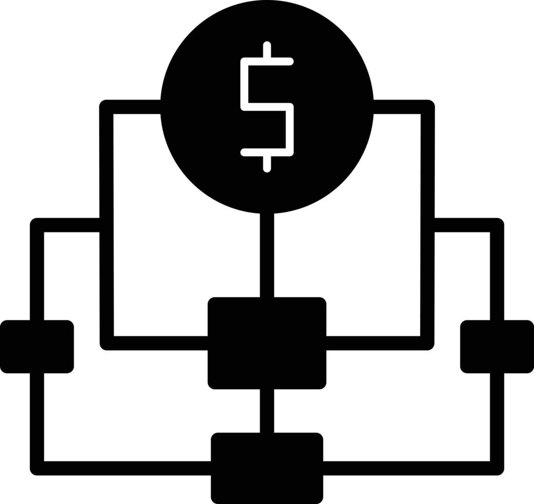 Process Glyph Icon vector