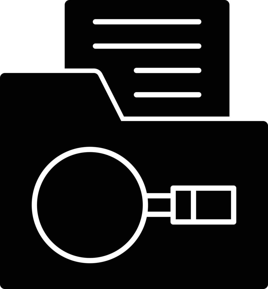 FInder Glyph Icon vector