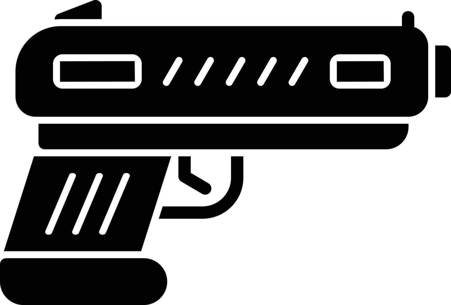 icono de glifo de pistola vector