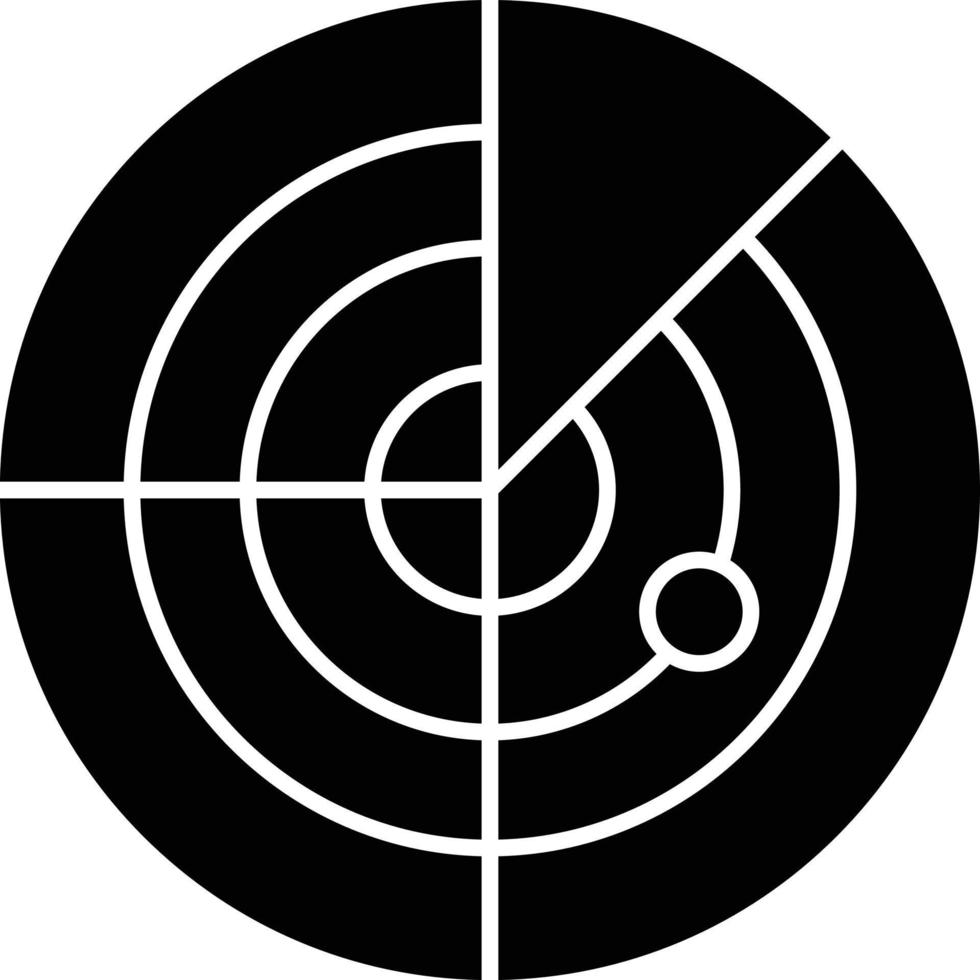 Radar Glyph Icon vector