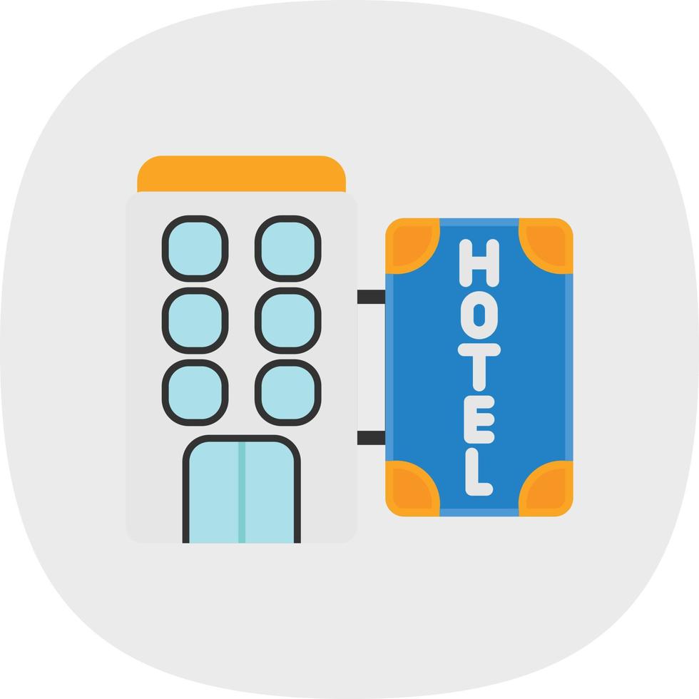 diseño de icono de vector de hotel