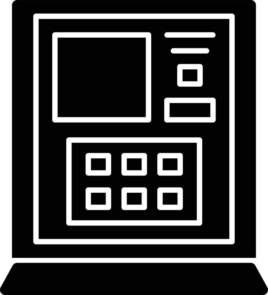 Atm Glyph Icon vector