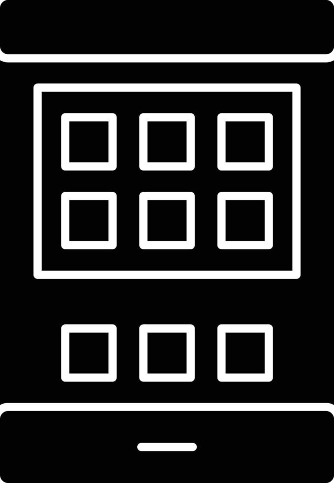 Mobile Glyph Icon vector