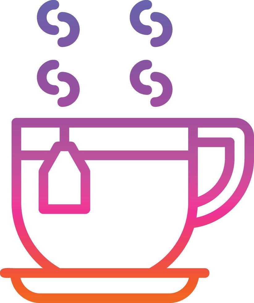 Tea Mug Vector Icon Design
