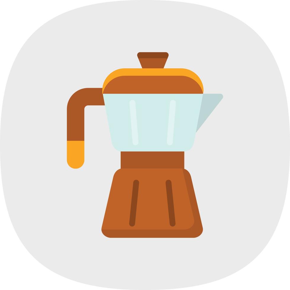 Coffee Pot Vector Icon Design