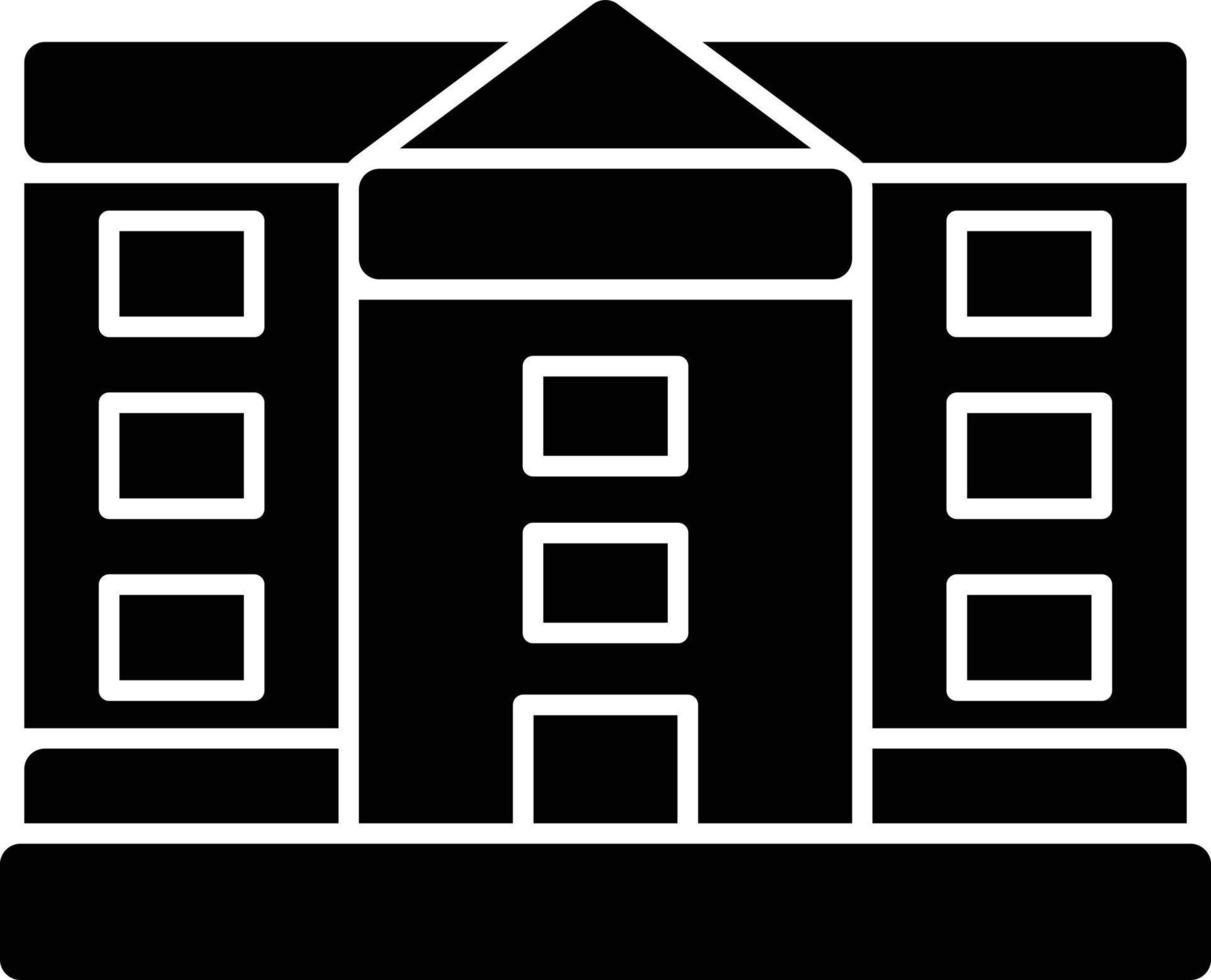 White House Glyph Icon vector