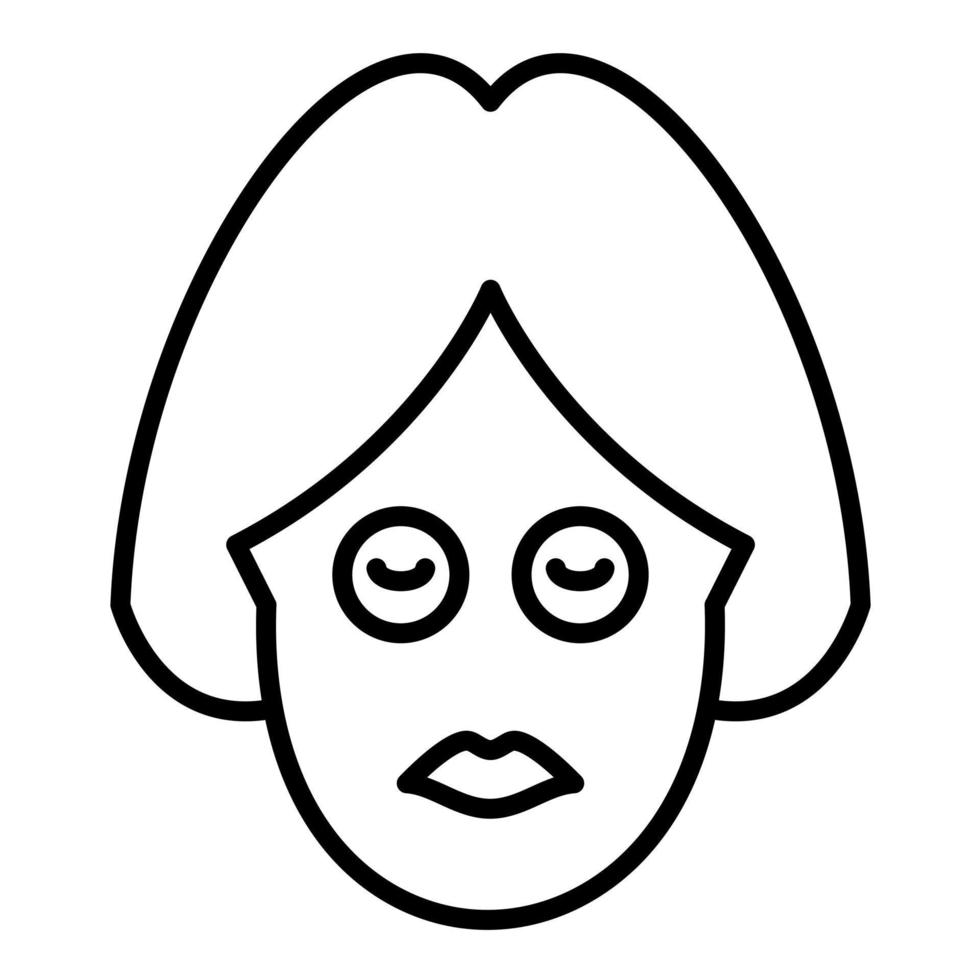 Face Mask Line Icon vector