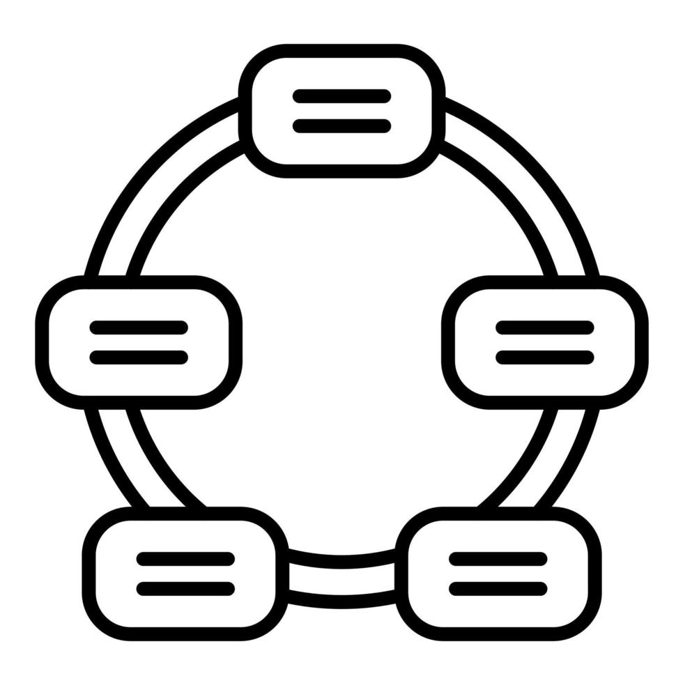 Nondirectional Cycle Line Icon vector