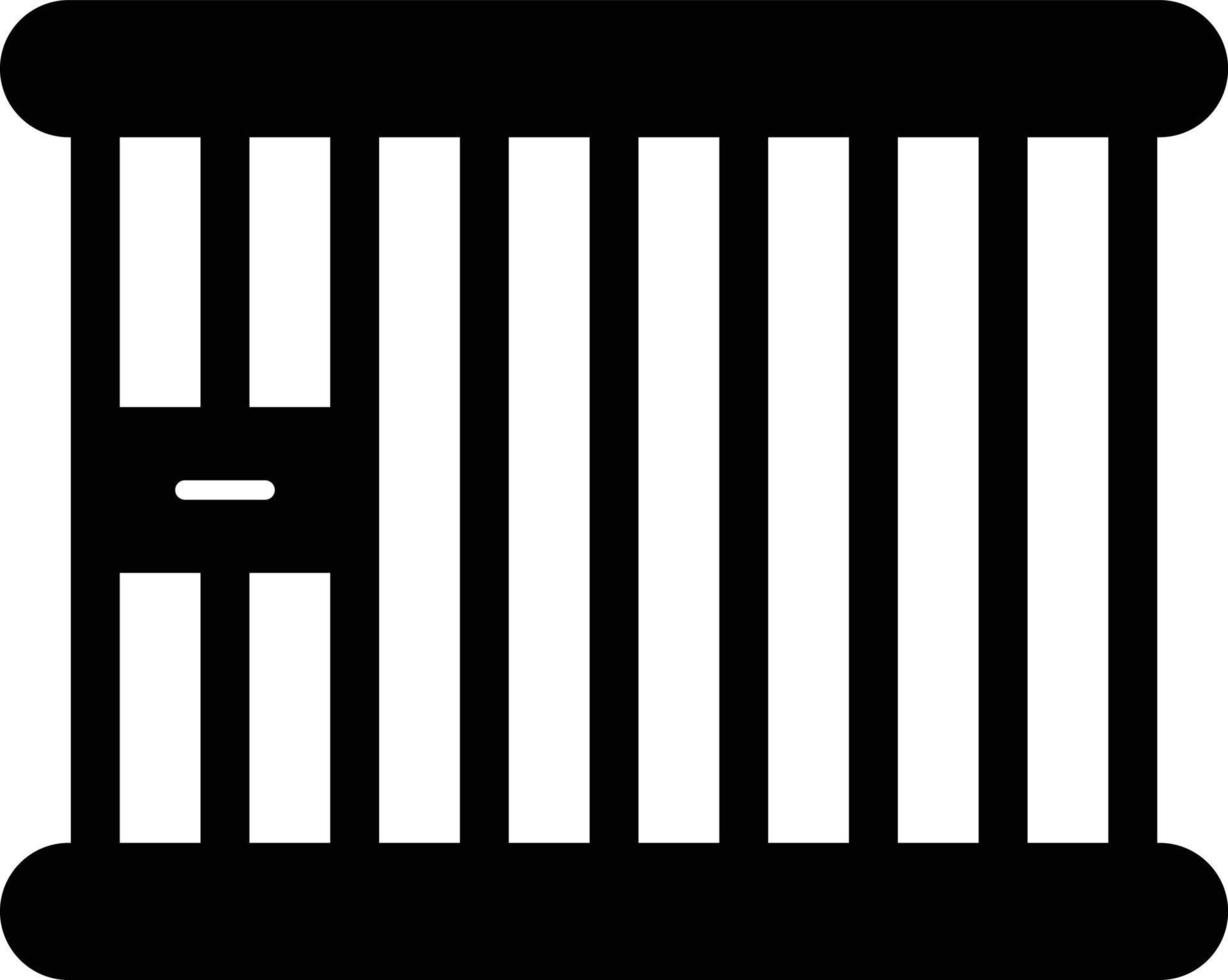 Jail Glyph Icon vector