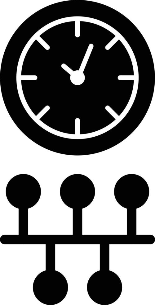 Timeline Glyph Icon vector